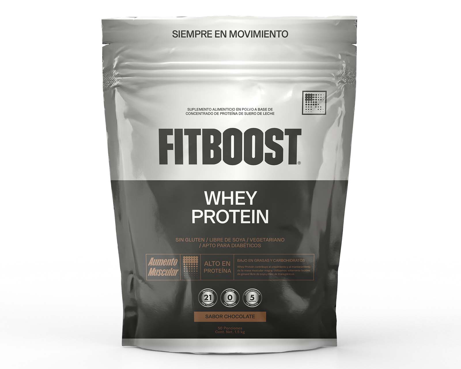 Foto 2 pulgar | Suplemento Alimenticio Fitboost Whey Protein Sabor Chocolate 1.5 Kg