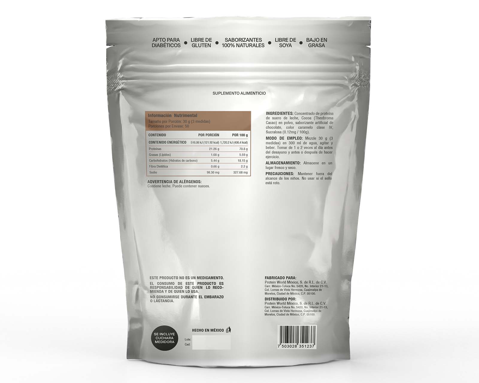 Foto 3 pulgar | Suplemento Alimenticio Fitboost Whey Protein Sabor Chocolate 1.5 Kg