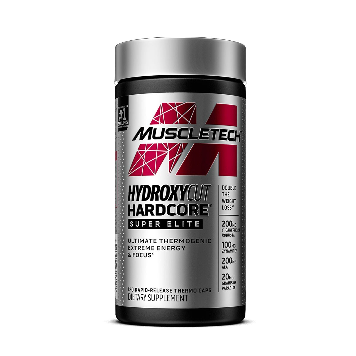 Foto 2 pulgar | Suplemento Alimenticio Hidroxycut Hardcore Elit MuscleTech sin Sabor