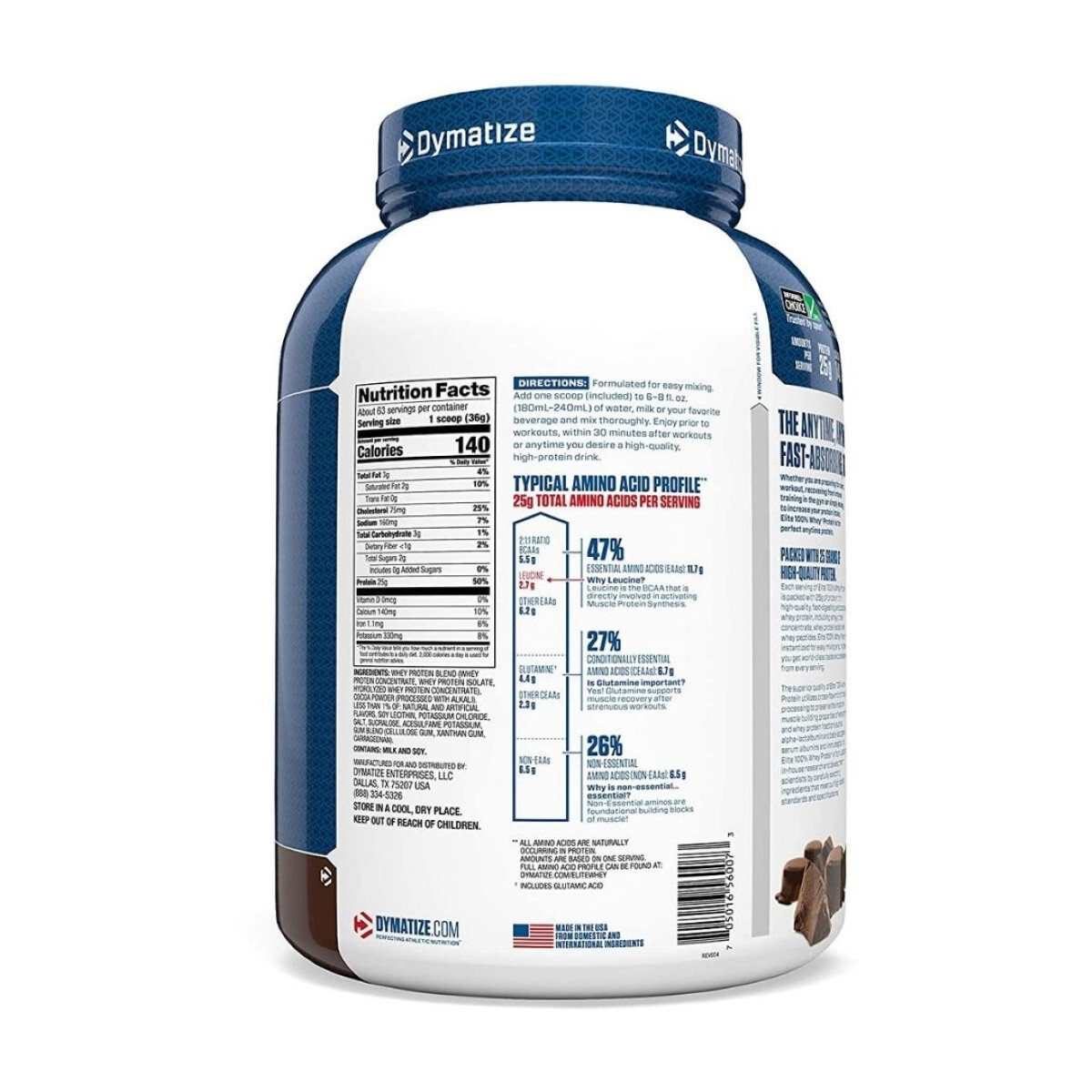 Foto 3 pulgar | Proteína Elite Whey Dymatize Sabor Chocolate Fudge