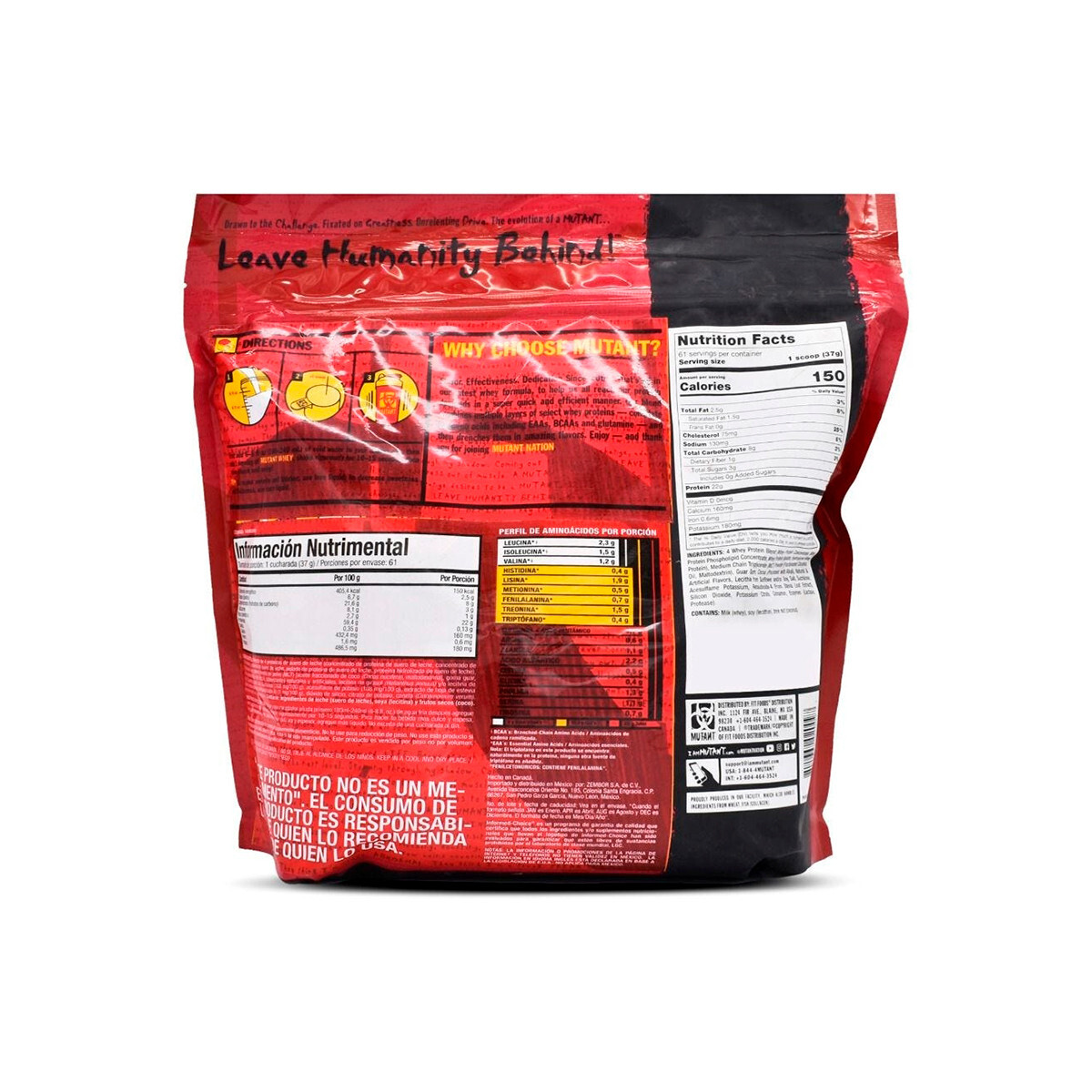 Foto 2 | Proteína Mutant Whey Sabor Chocolate Fudge Brownie