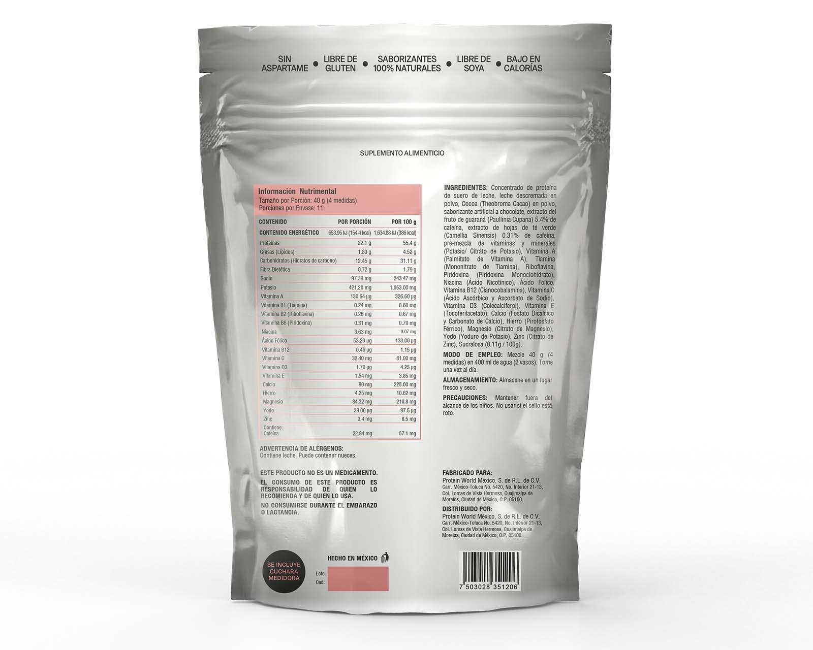 Foto 3 pulgar | Suplemento Alimenticio Fitboost Slim Fit Sabor Chocolate 450g