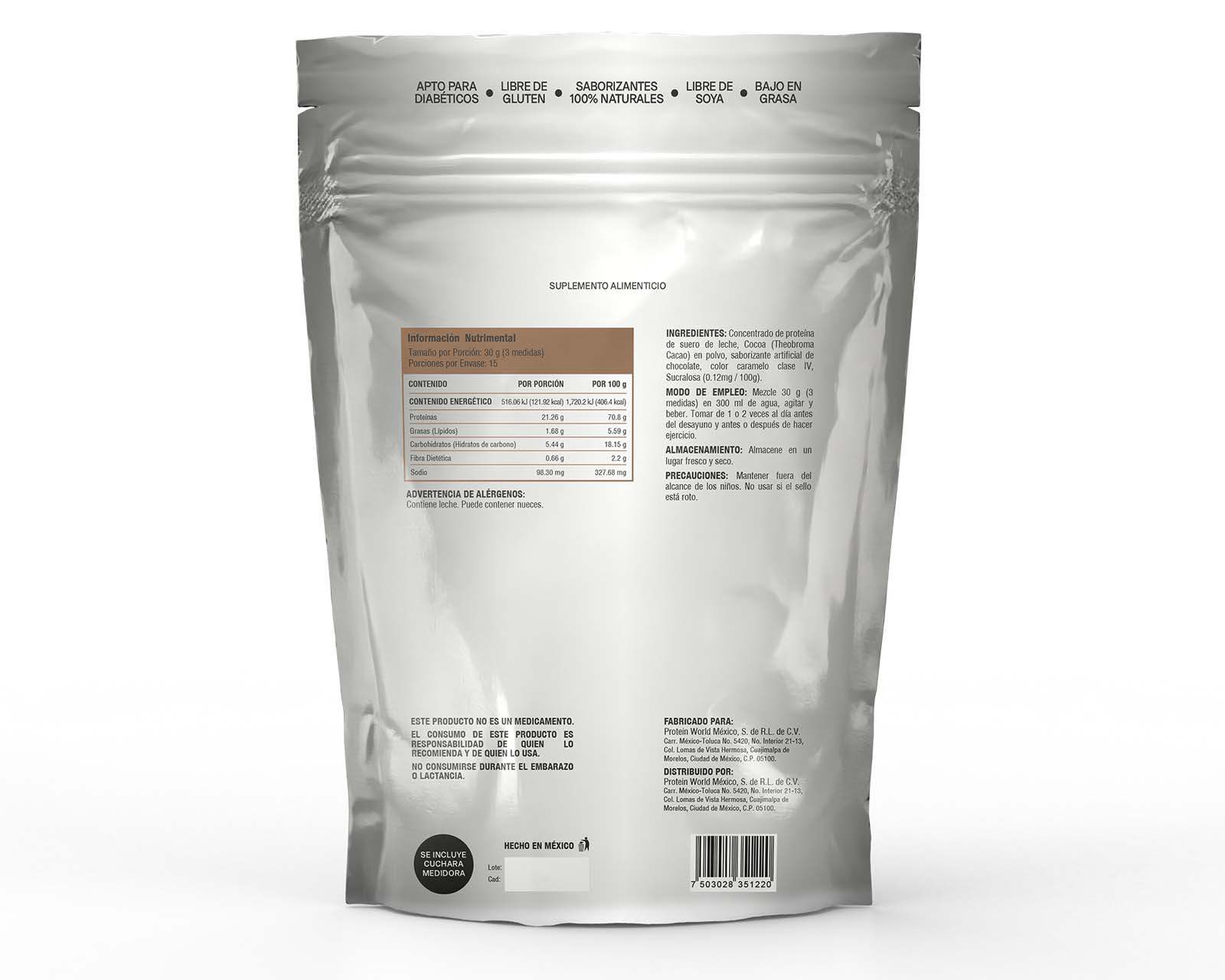 Foto 3 pulgar | Suplemento Alimenticio Fitboost Whey Protein Sabor Chocolate 450g