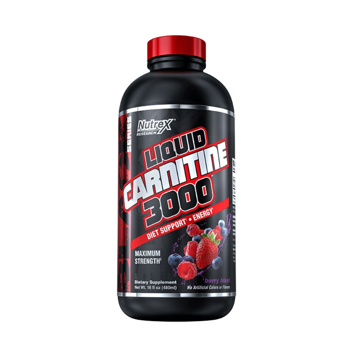 Foto 2 pulgar | Suplemento Alimenticio Nutrex Research Liquid L Carnitine color Negro 3000 Berry Blast 480 ML