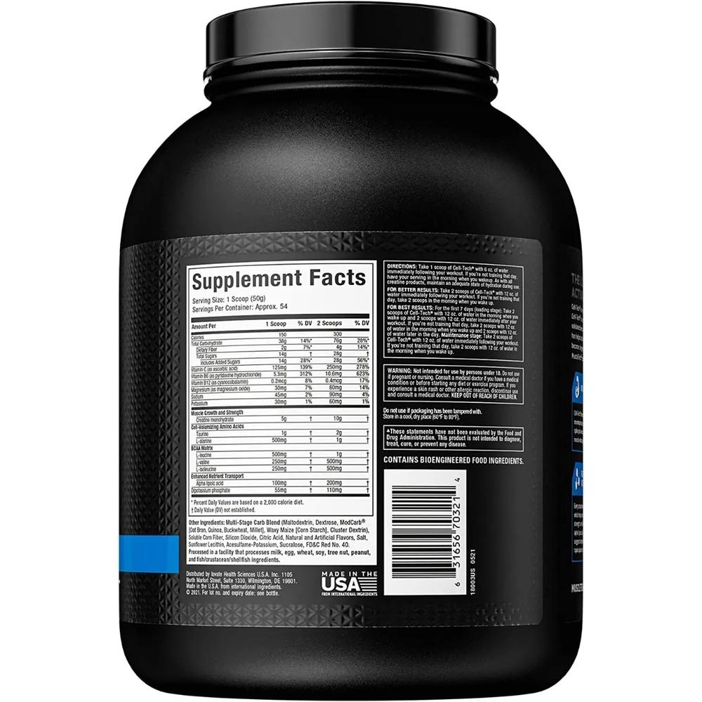 Foto 3 pulgar | Creatina Muscletech Cell Tech 6 Lbs