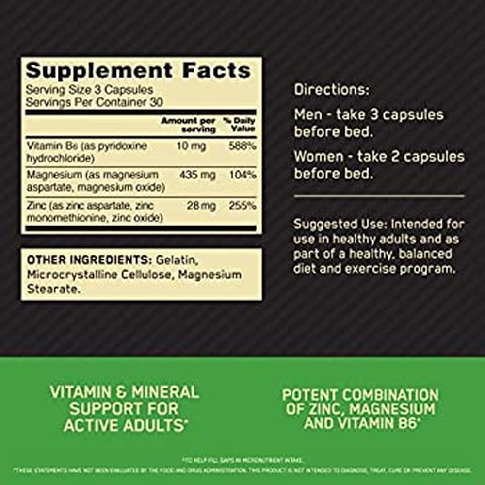 Foto 2 | Zma Optimum Nutrition 90 Cápsulas