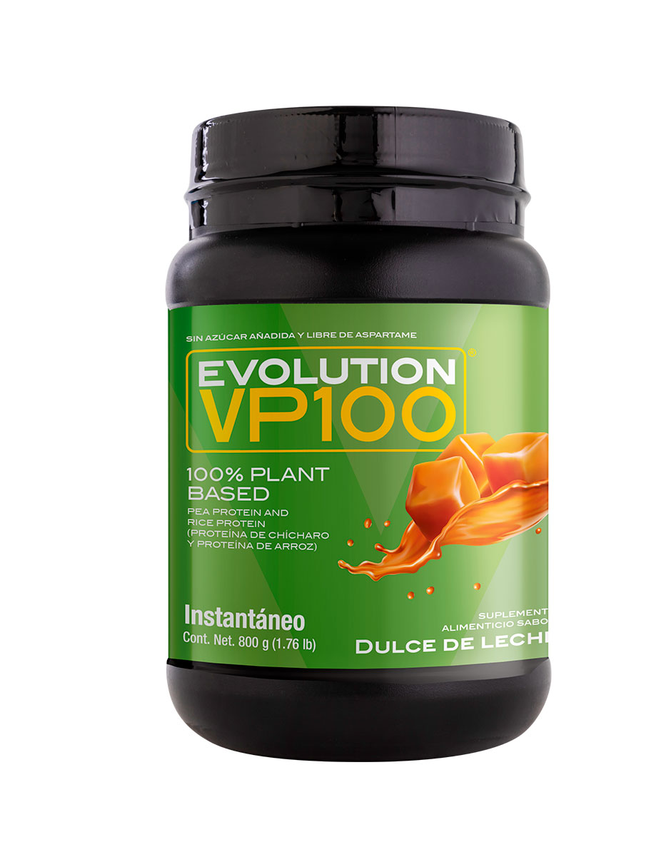 Proteína Vegana Evolution Vp100  800 Gramos Sabor Dulce de Leche