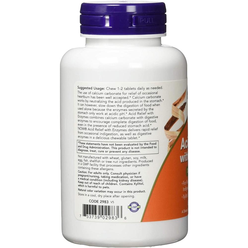 Foto 3 | Suplemento Antiácido Estomacal y Enzimas Digestivas Now 60 Cápsulas