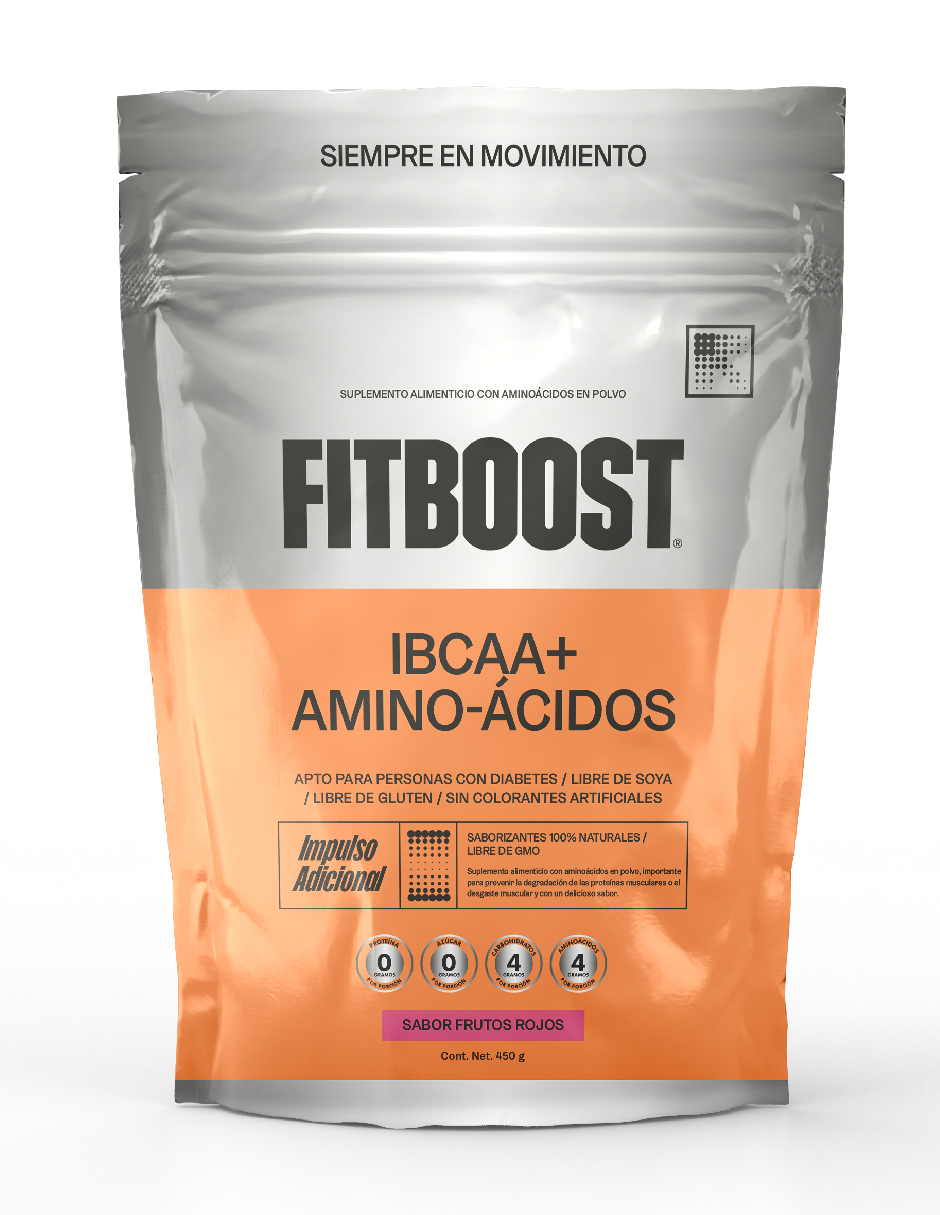 Foto 2 pulgar | Fitboost Ibcaa Frutos Rojos 450g