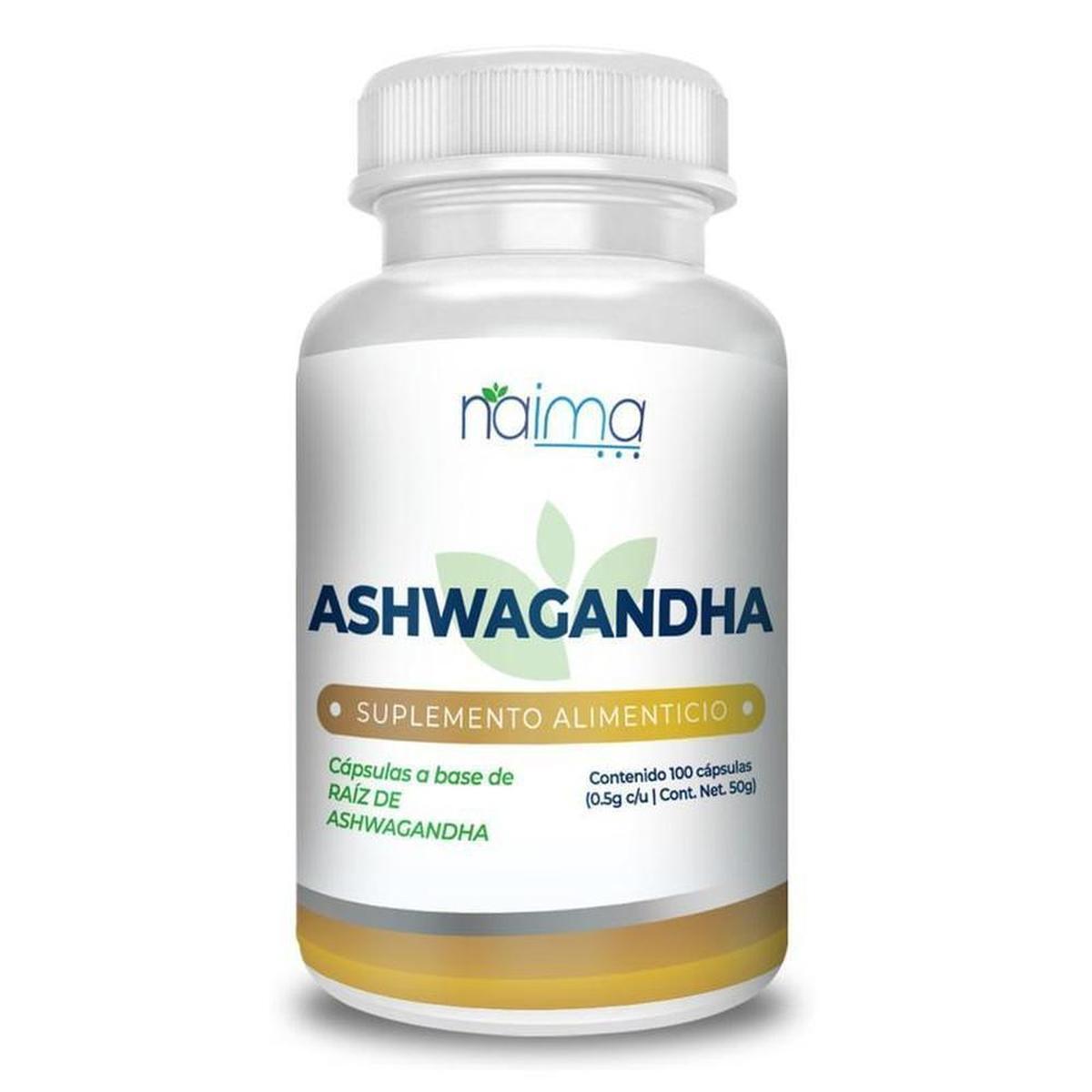 Suplemento Alimenticio Ashwagandha 100 Cápsulas de 500 mg
