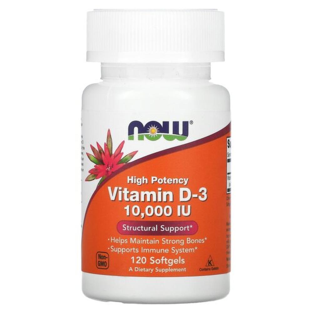 Foto 2 pulgar | Vitaminas Now Vitamina D3 10,000 Iu 120 Cápsulas