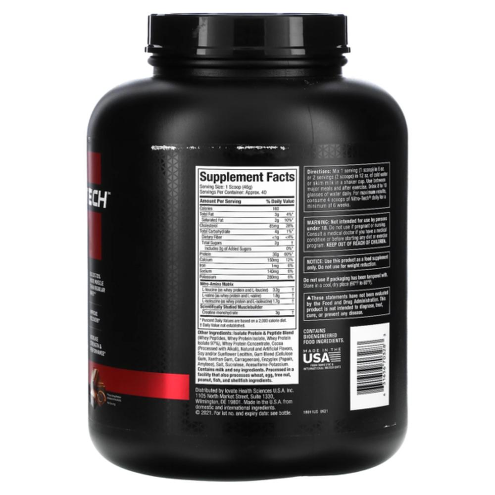 Foto 3 pulgar | Proteína Muscletech Nitro Tech Whey Protein 4 Lb.