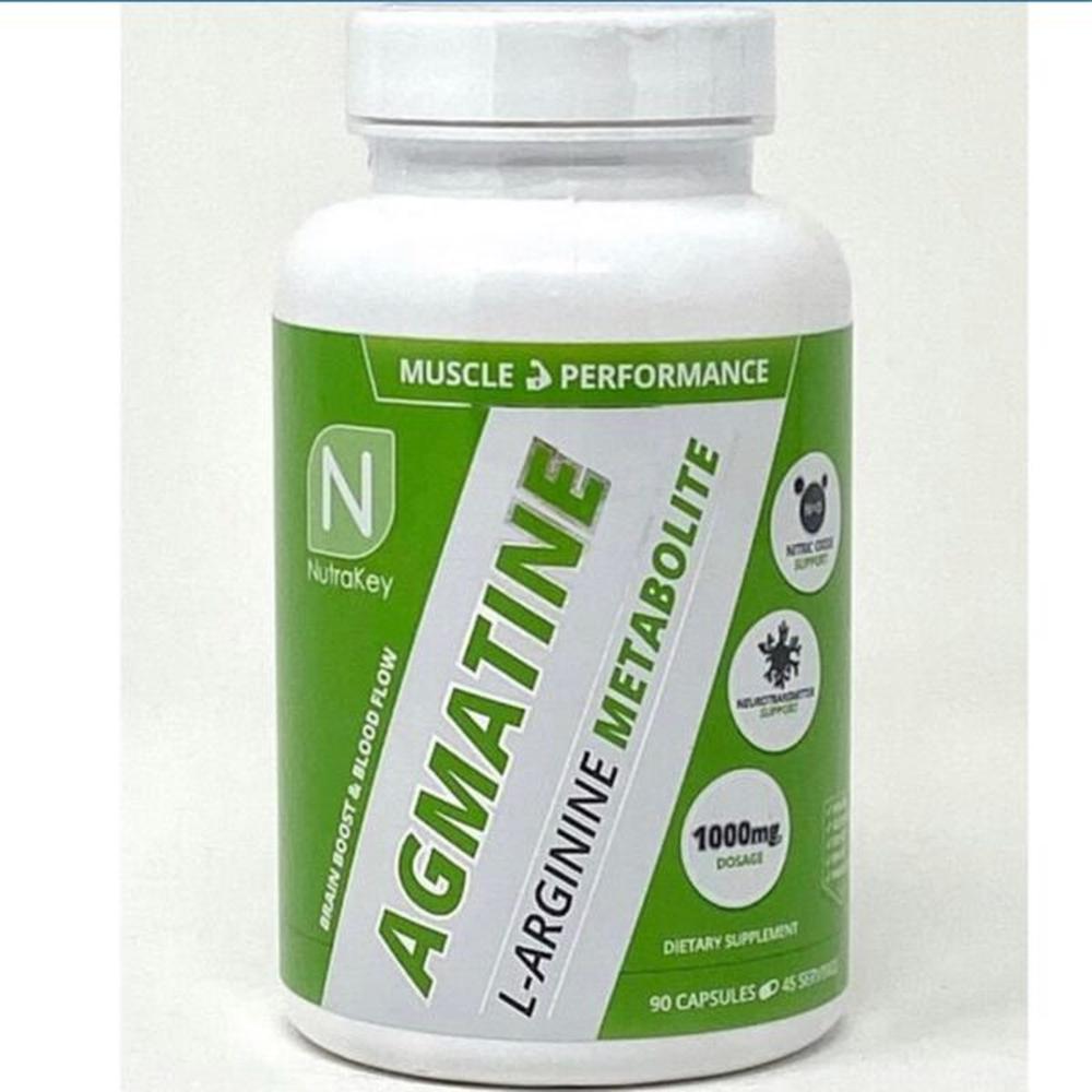 Foto 2 pulgar | Pre Entrenamiento Nutrakey Agmatina 90 Cápsulas
