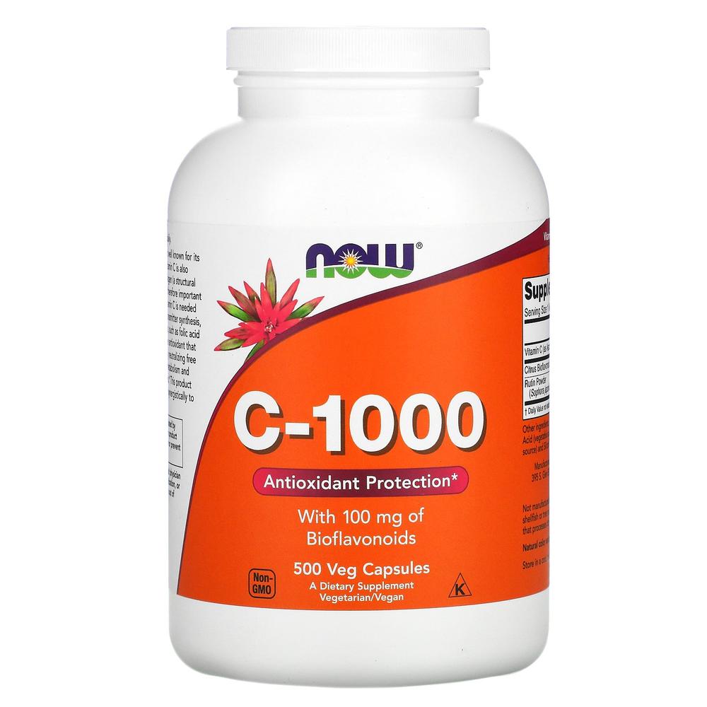 Foto 1 | Vitaminas Now Vitamina C 1000mg 500 Cápsulas