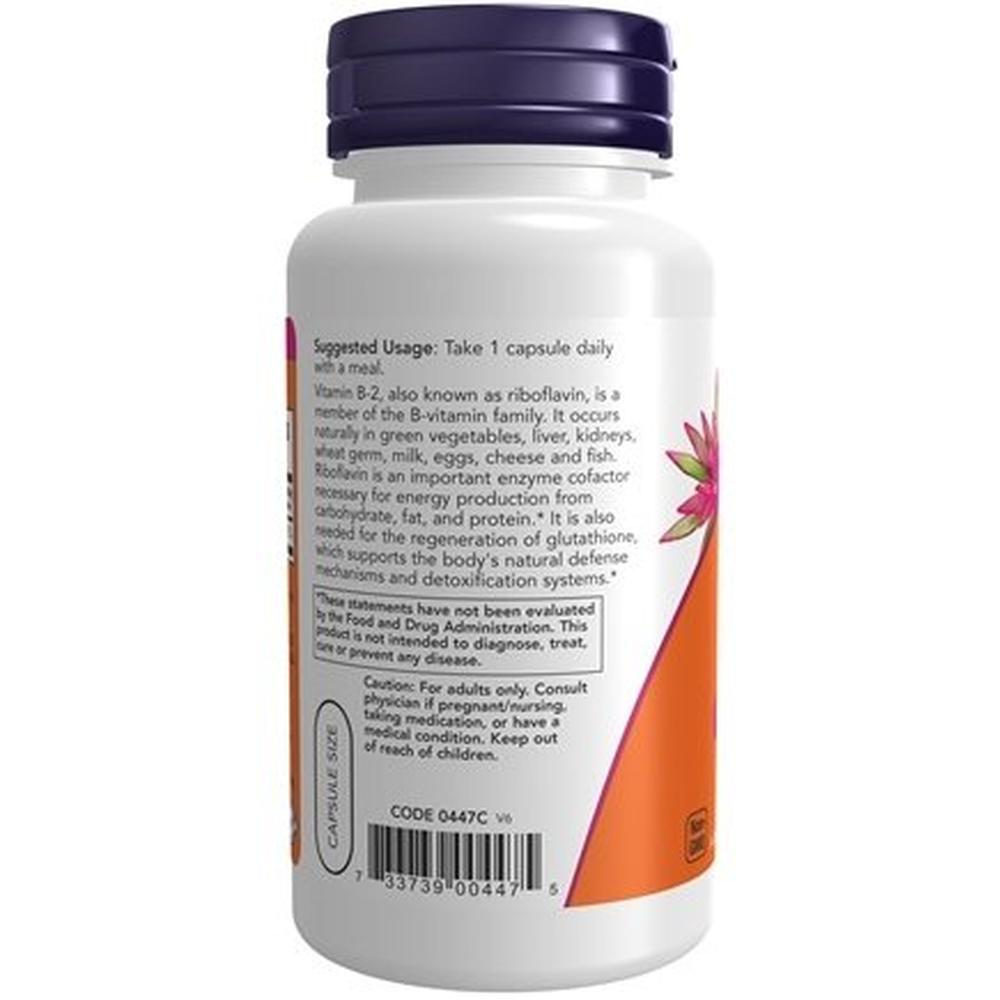 Foto 4 pulgar | Vitaminas Now Vitamina B2 100mg 100 Cápsulas