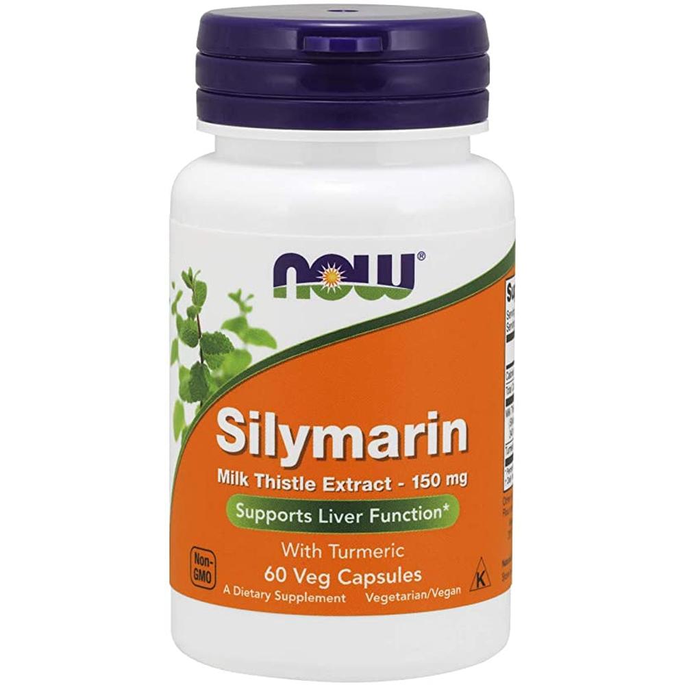 Foto 1 | Milk Thistle Y Cúrcuma Now Silimarina 60 Cápsulas