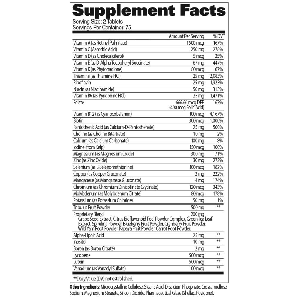 Foto 3 pulgar | Multivitamínico Gat Mens Multi+test 150 Tabletas Vitaminas Para Hombre