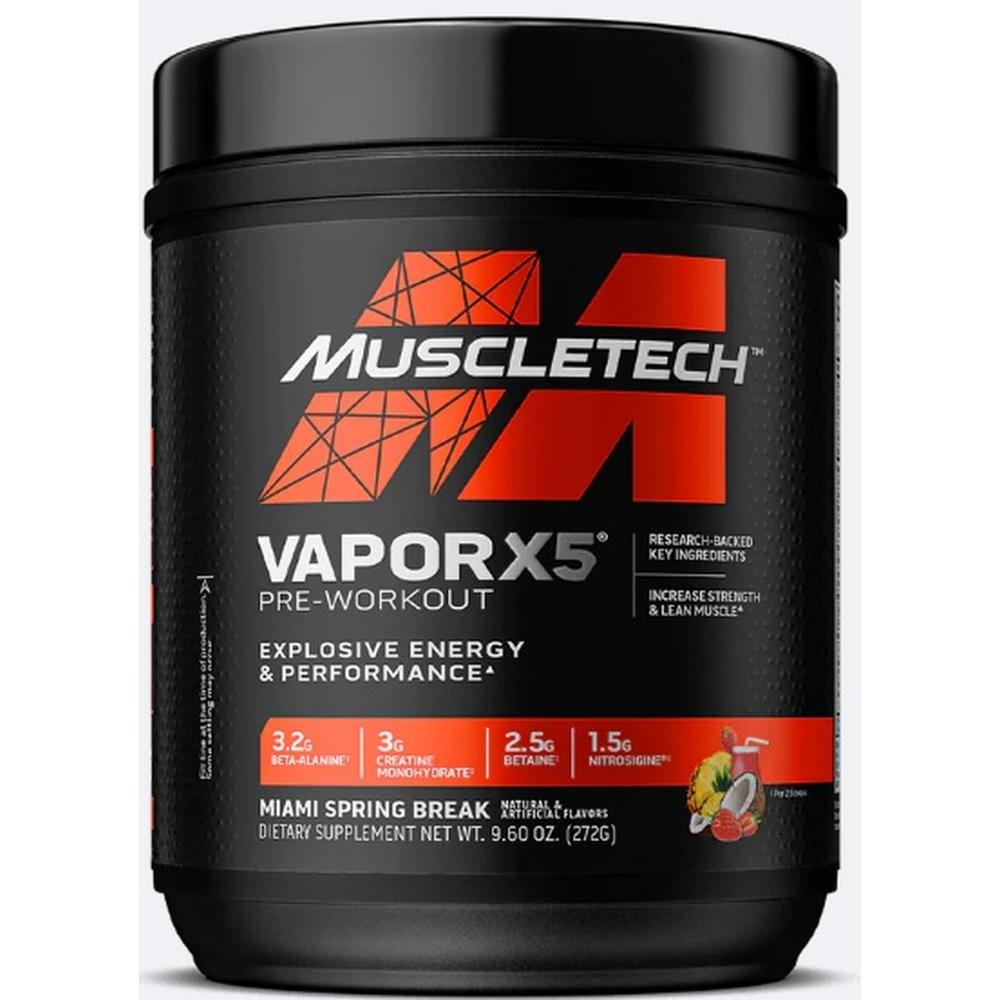 Pre Entrenamiento Muscletech Vapor X5 30 Servicios Óxido Nítrico