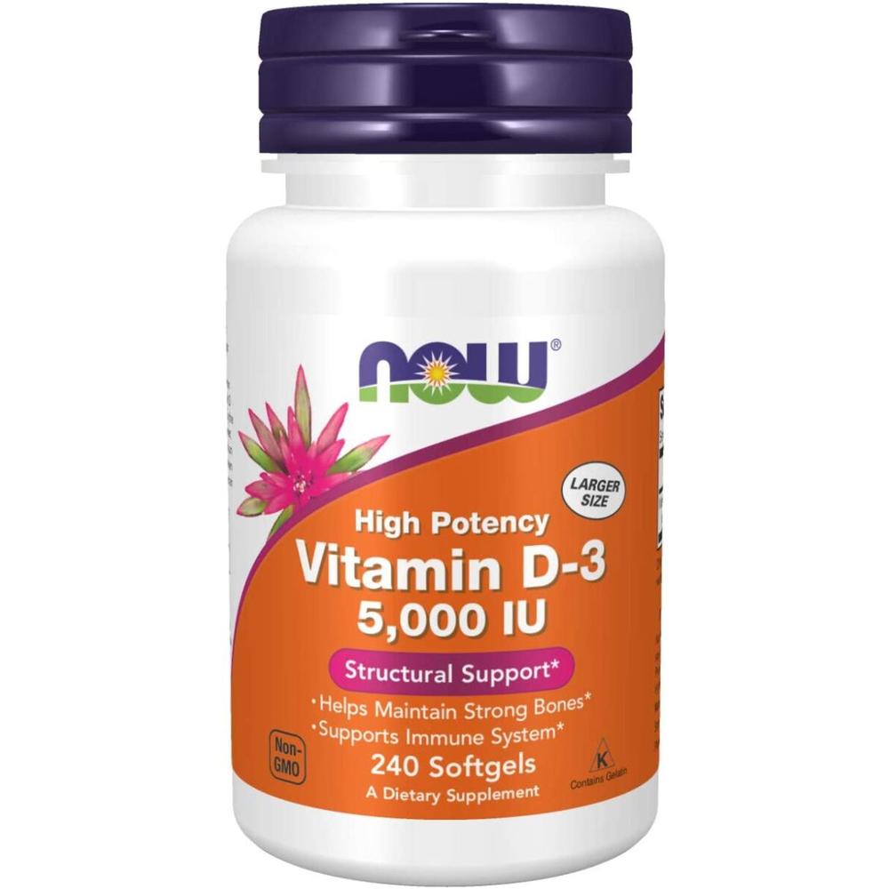 Foto 1 | Vitaminas Now Vitamina D3 5,000 Iu 240 Cápsulas