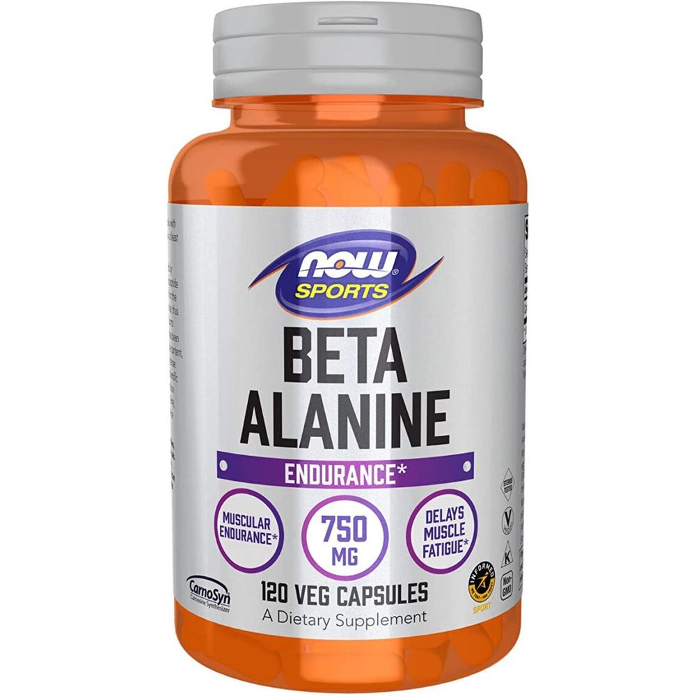 Now Beta Alanina 750mg 120 Cápsulas