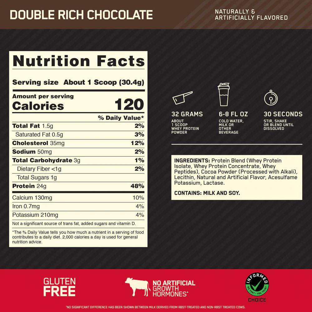 Foto 3 pulgar | Proteína Optimum Nutrition Gold Standard 100% Whey 10 Lb 146 Servicios