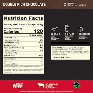 Foto 2 | Proteína Optimum Nutrition Gold Standard 100% Whey 10 Lb 146 Servicios