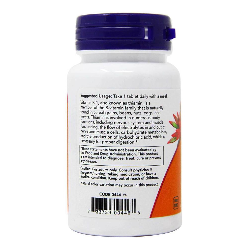 Foto 4 pulgar | Vitaminas Now Vitamina B1 100mg 100 Tabletas