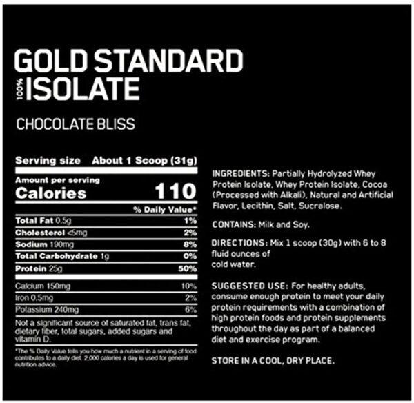 Foto 3 pulgar | Proteína Optimum Nutrition Gold Standard 100% Isolate