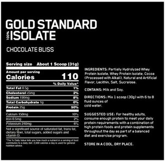 Foto 2 | Proteína Optimum Nutrition Gold Standard 100% Isolate