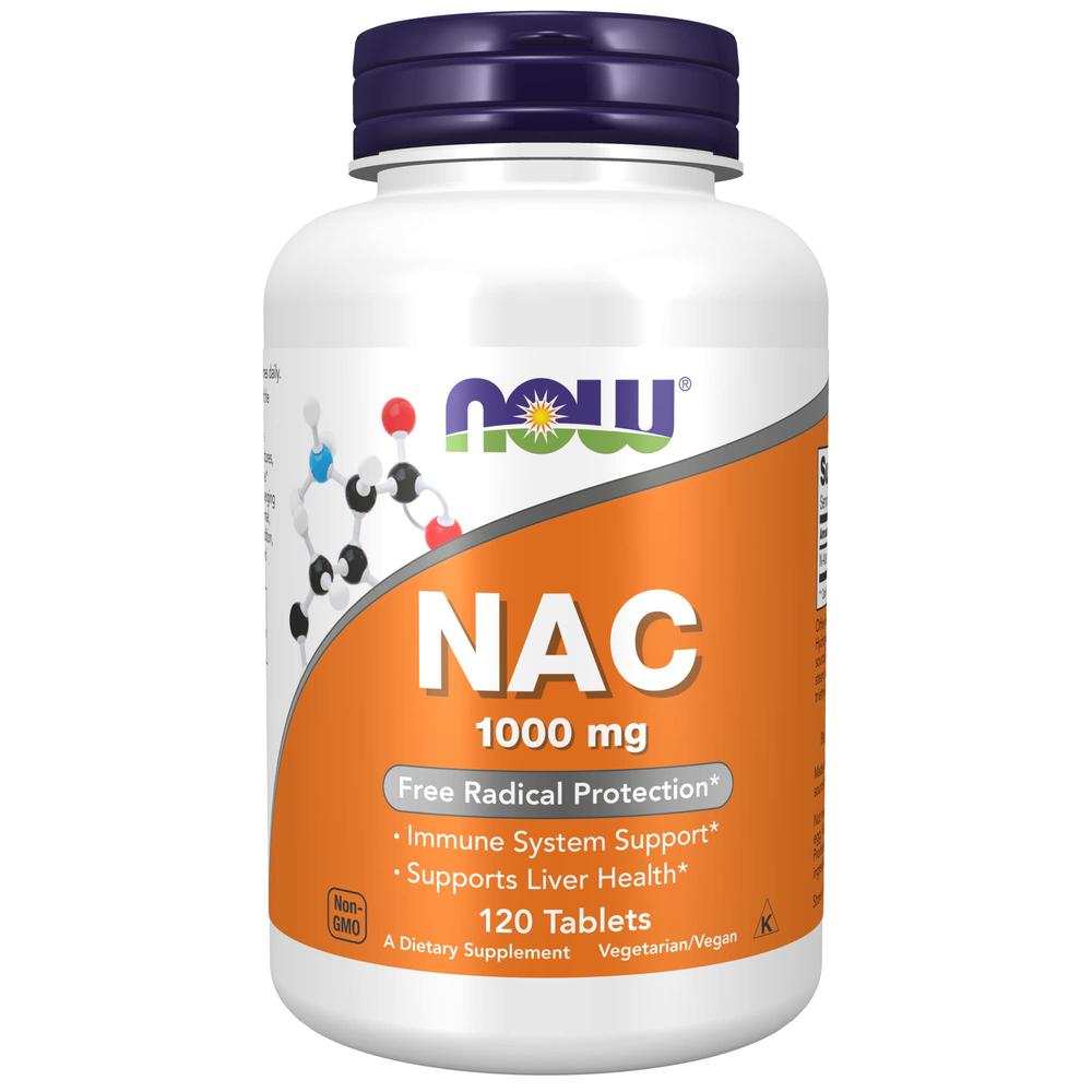 Foto 1 | N-acetilcisteína Now Nac 1000mg 120 Tabletas