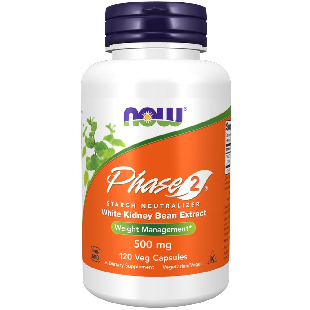 Foto 2 pulgar | Bloqueador de Carbohidratos Now Phase 2 500 mg 120 Cápsulas