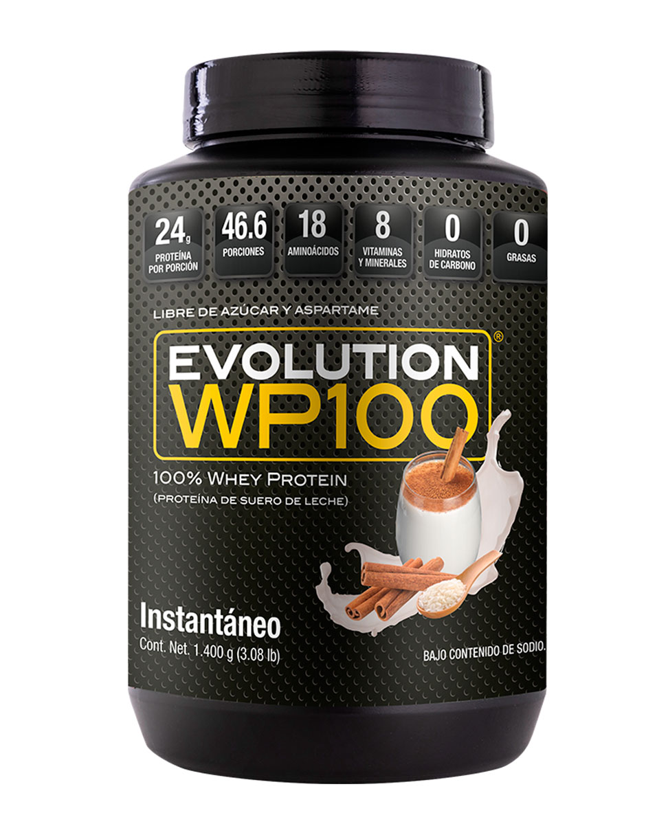Foto 2 pulgar | Evolution Proteína De Suero De Leche Wp100 Whey Protein 1400 Gramos (sabor Horchata)