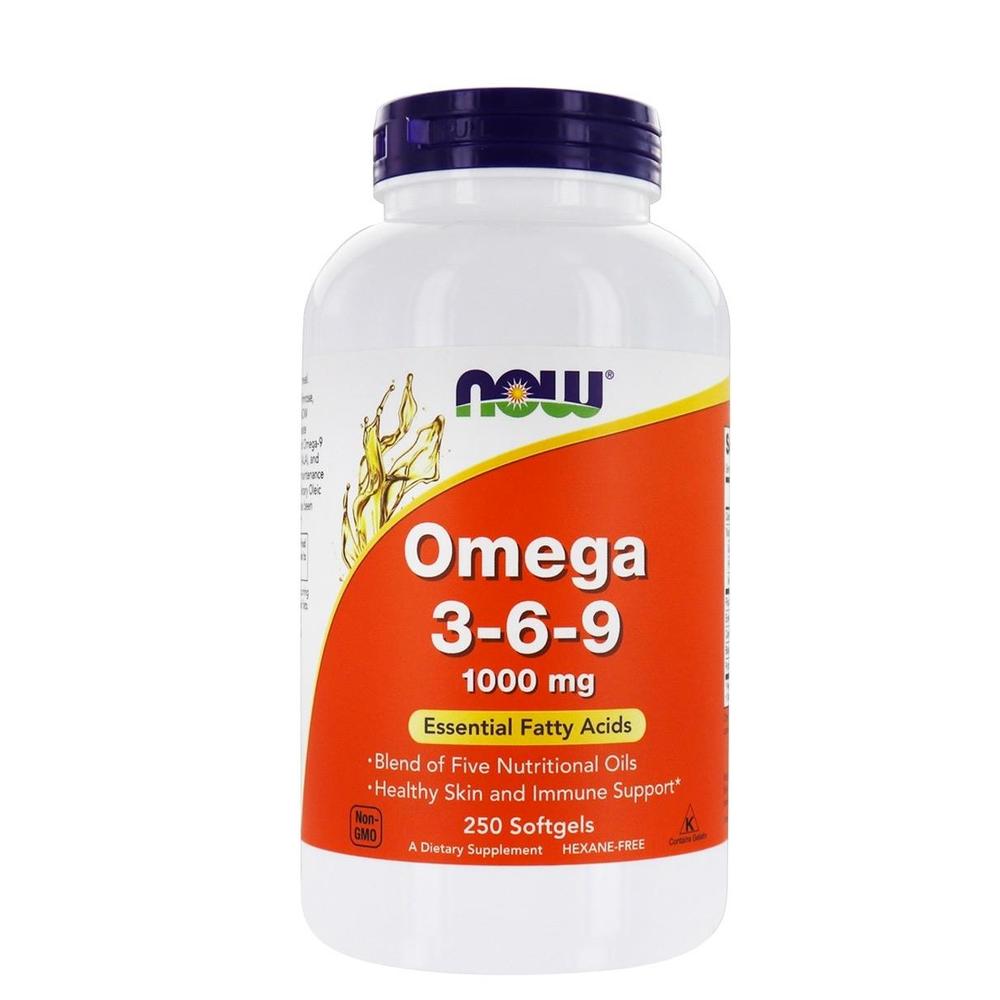 Foto 2 pulgar | Omega 3, 6 Y 9 Vitaminas Now 1000mg 250 Softgels