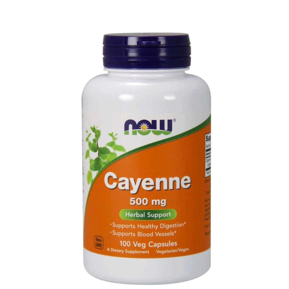 Capsicum Annuum Now Pimienta De Cayena 500 Mg 100 Cápsulas