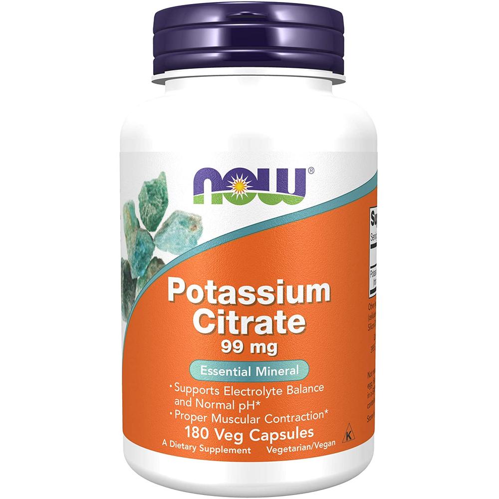 Foto 2 pulgar | Vitaminas Now Citrato De Potasio 180 Cápsulas