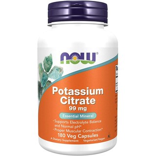 Foto 1 | Vitaminas Now Citrato De Potasio 180 Cápsulas