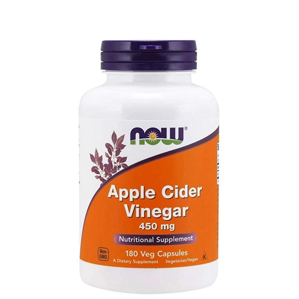 Foto 2 pulgar | Vitaminas Now Vinagre De Manzana 450mg 180 Cápsulas