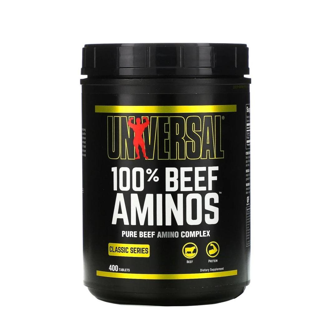 Aminoácidos a Base de Carne Universal Nutrition 100% Beef Aminos 400 Tabletas