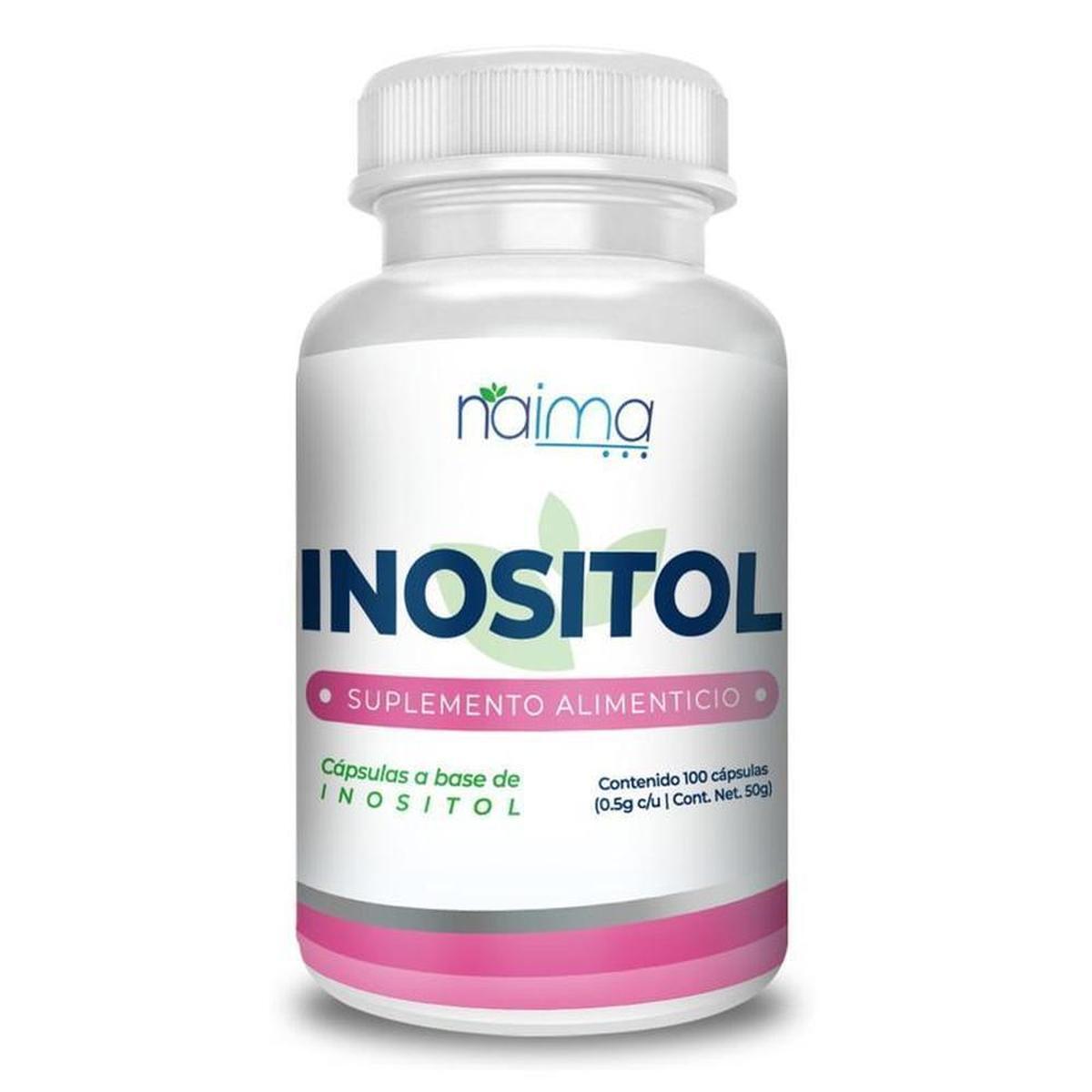 Foto 2 pulgar | Suplemento Alimenticio Inositol Naima Lab 100 Cápsulas De 500 Mg