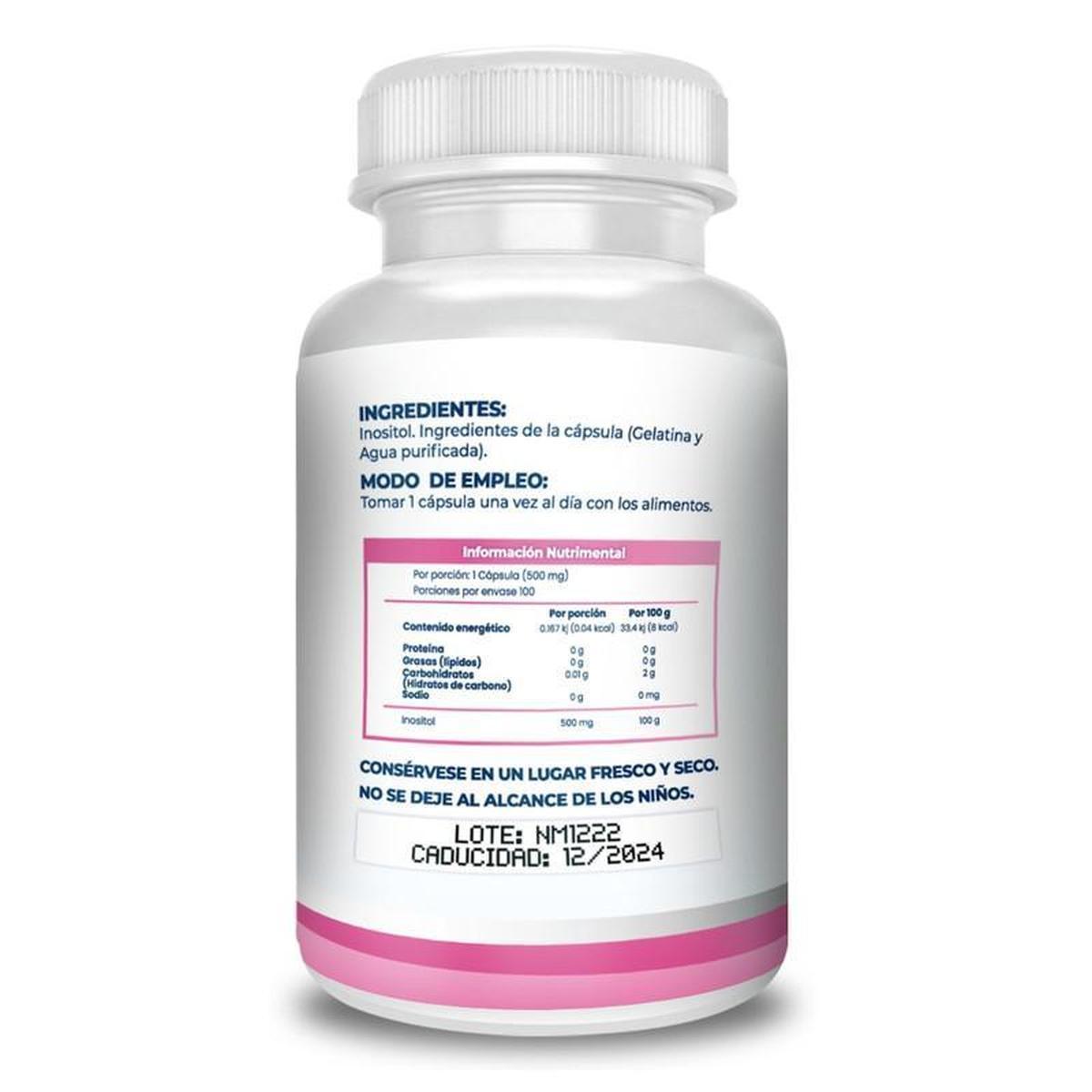 Foto 2 | Suplemento Alimenticio Inositol Naima Lab 100 Cápsulas De 500 Mg