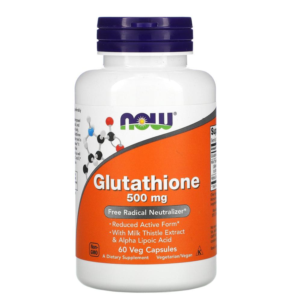 Foto 2 pulgar | Glutatión Now Glutathione 500 Mg 60 Cápsulas
