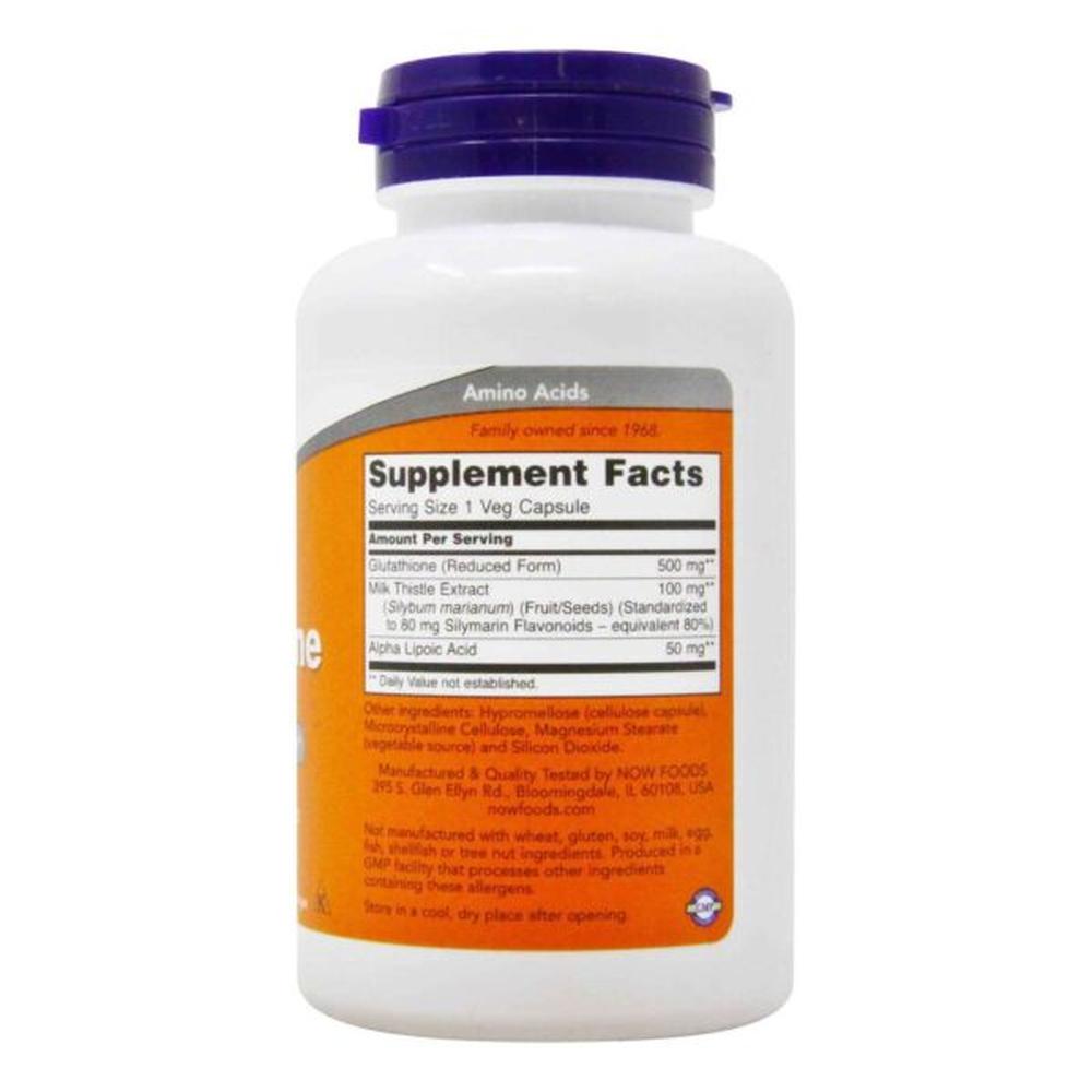 Foto 3 pulgar | Glutatión Now Glutathione 500 Mg 60 Cápsulas