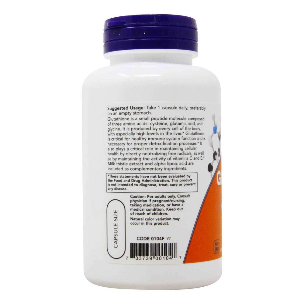 Foto 4 pulgar | Glutatión Now Glutathione 500 Mg 60 Cápsulas