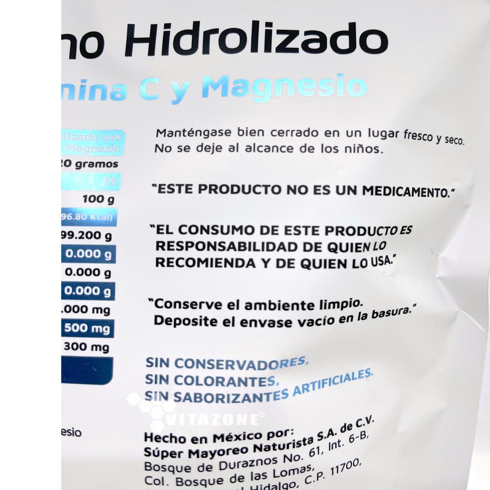 Foto 4 pulgar | Colágeno Hidrolizado Puro Con Vitamina C Y Magnesio 300 Grs