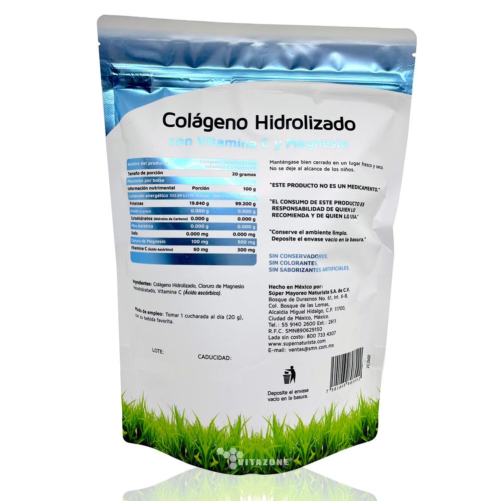 Foto 5 pulgar | Colágeno Hidrolizado Puro Con Vitamina C Y Magnesio 300 Grs