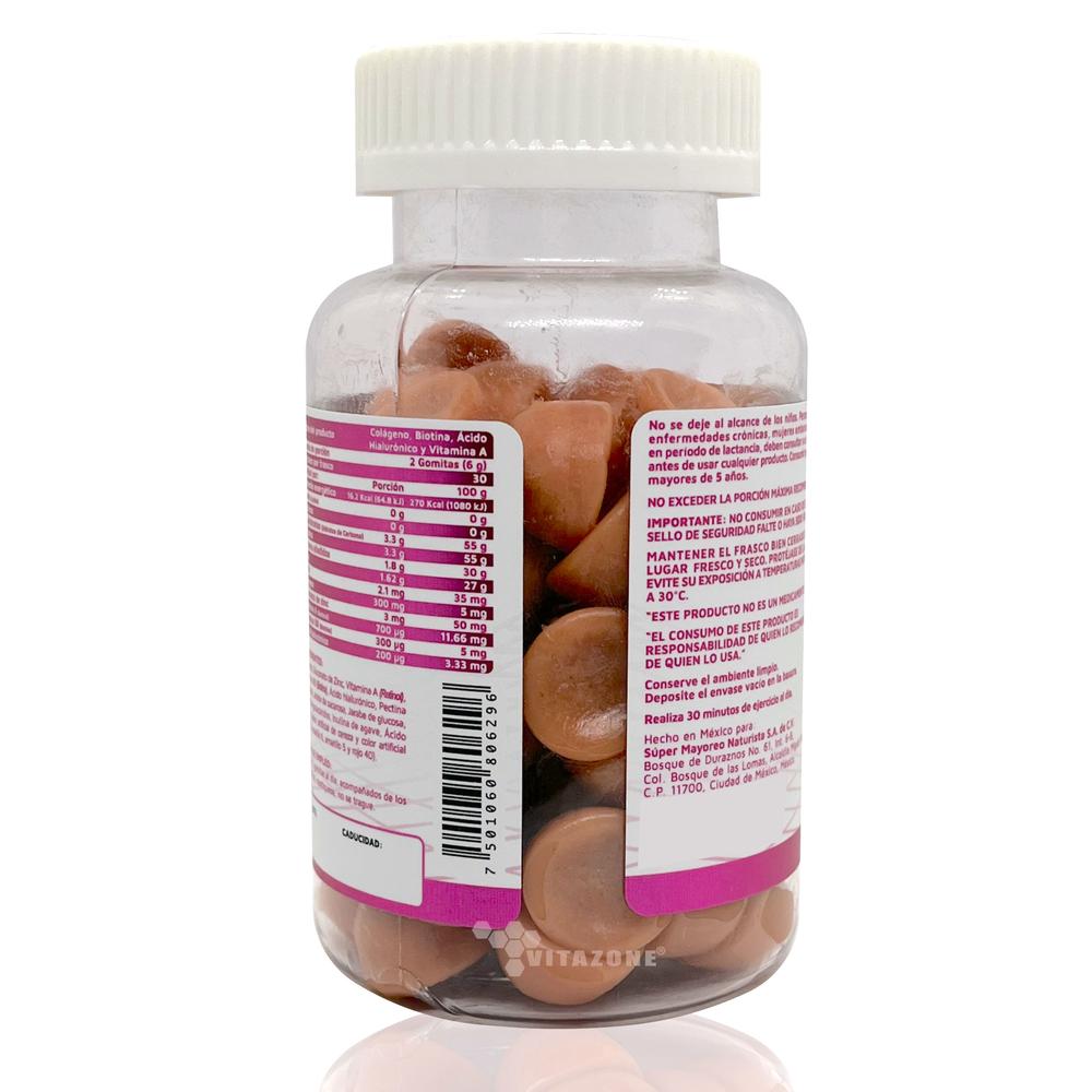 Foto 7 | Colágeno Biotina Ácido Hialurónico Vidanat 60 Gomitas Cereza