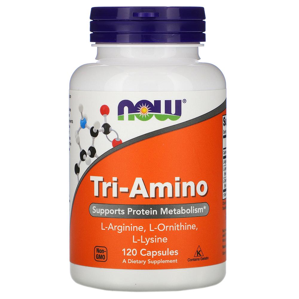 Foto 1 | Aminoácidos Now Tri-amino 120 Cápsulas