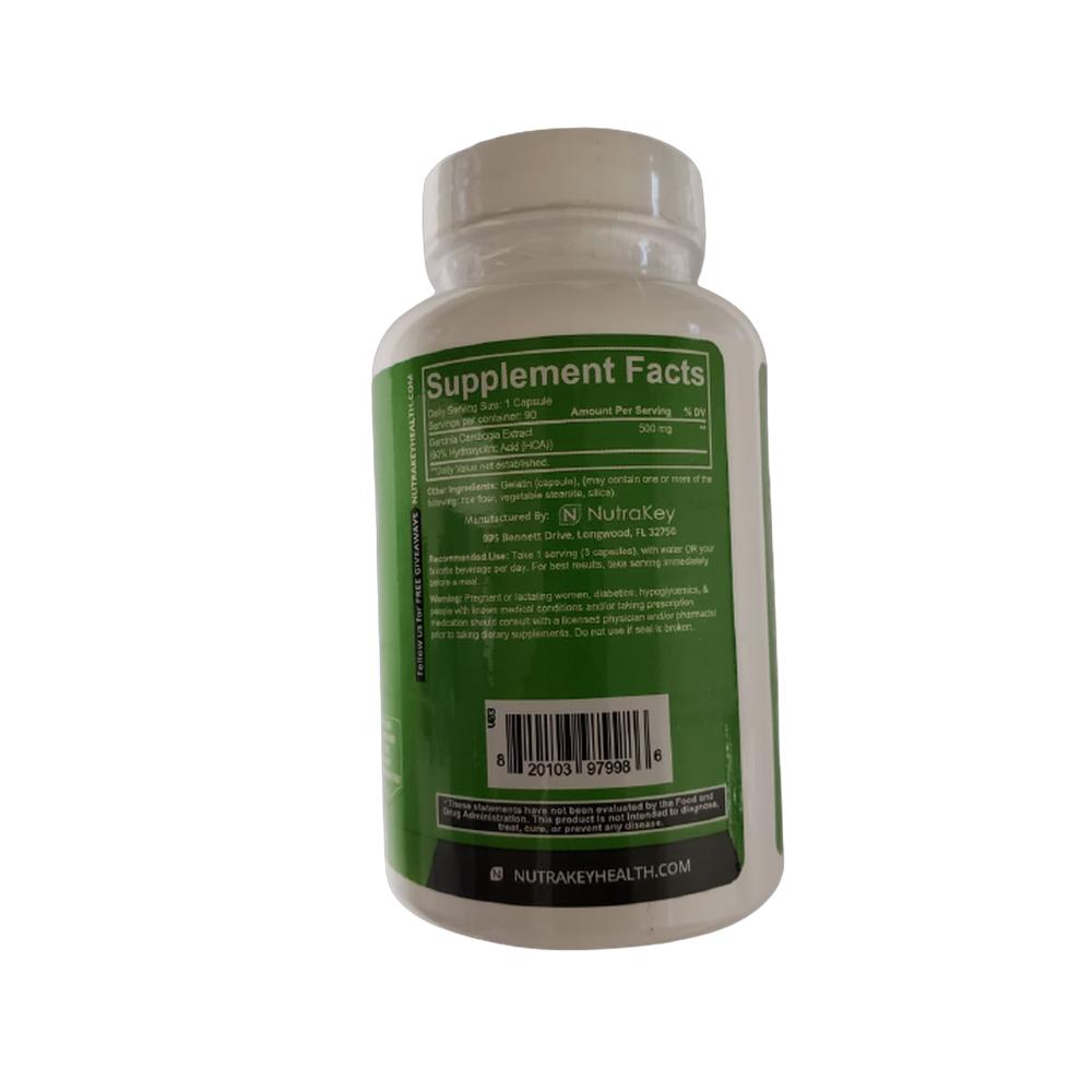 Foto 3 pulgar | Controlador De Apetito Nutrakey Garcinia Cambogia