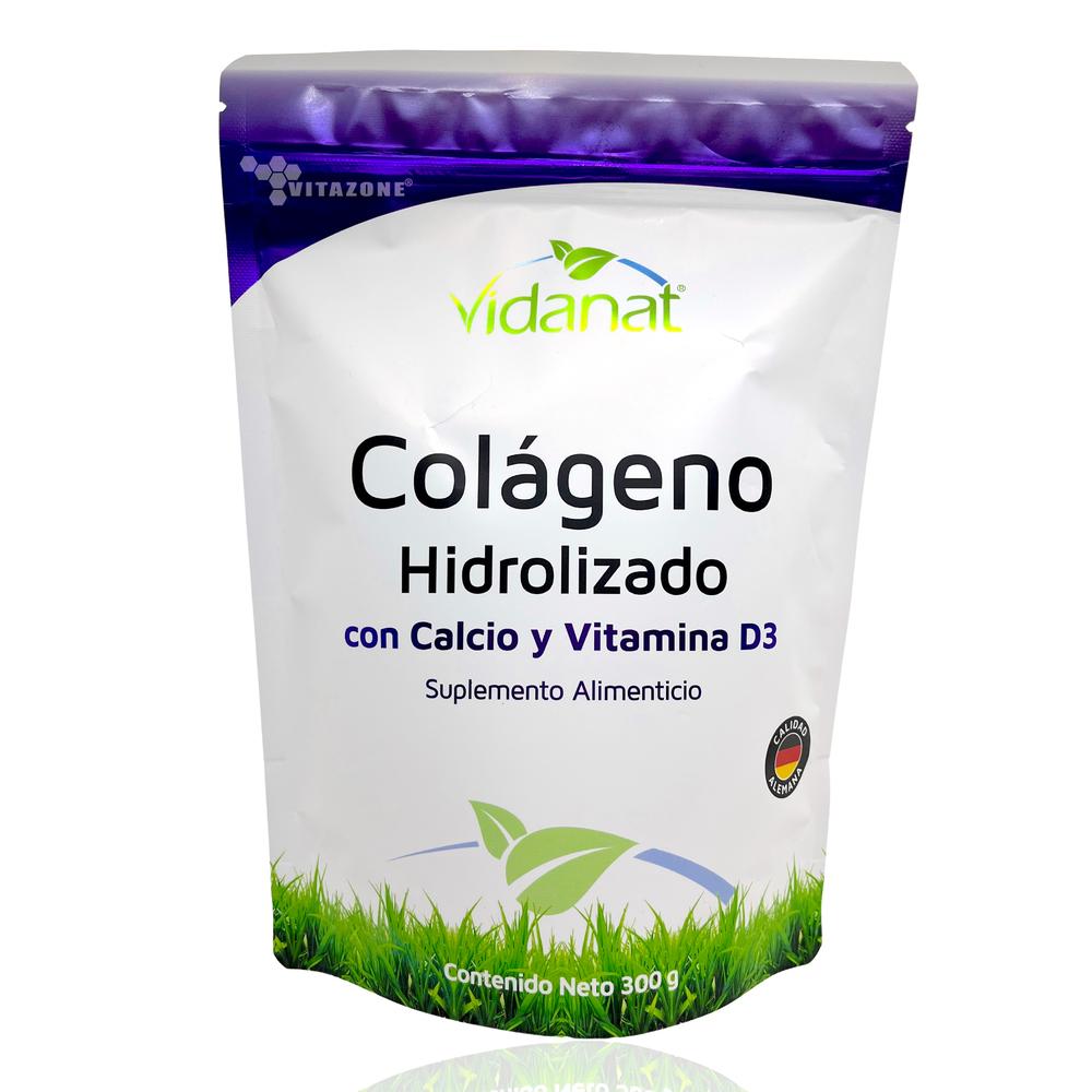 Foto 2 pulgar | Colágeno Hidrolizado Calcio Vitamina D3 300 Gr Vidanat