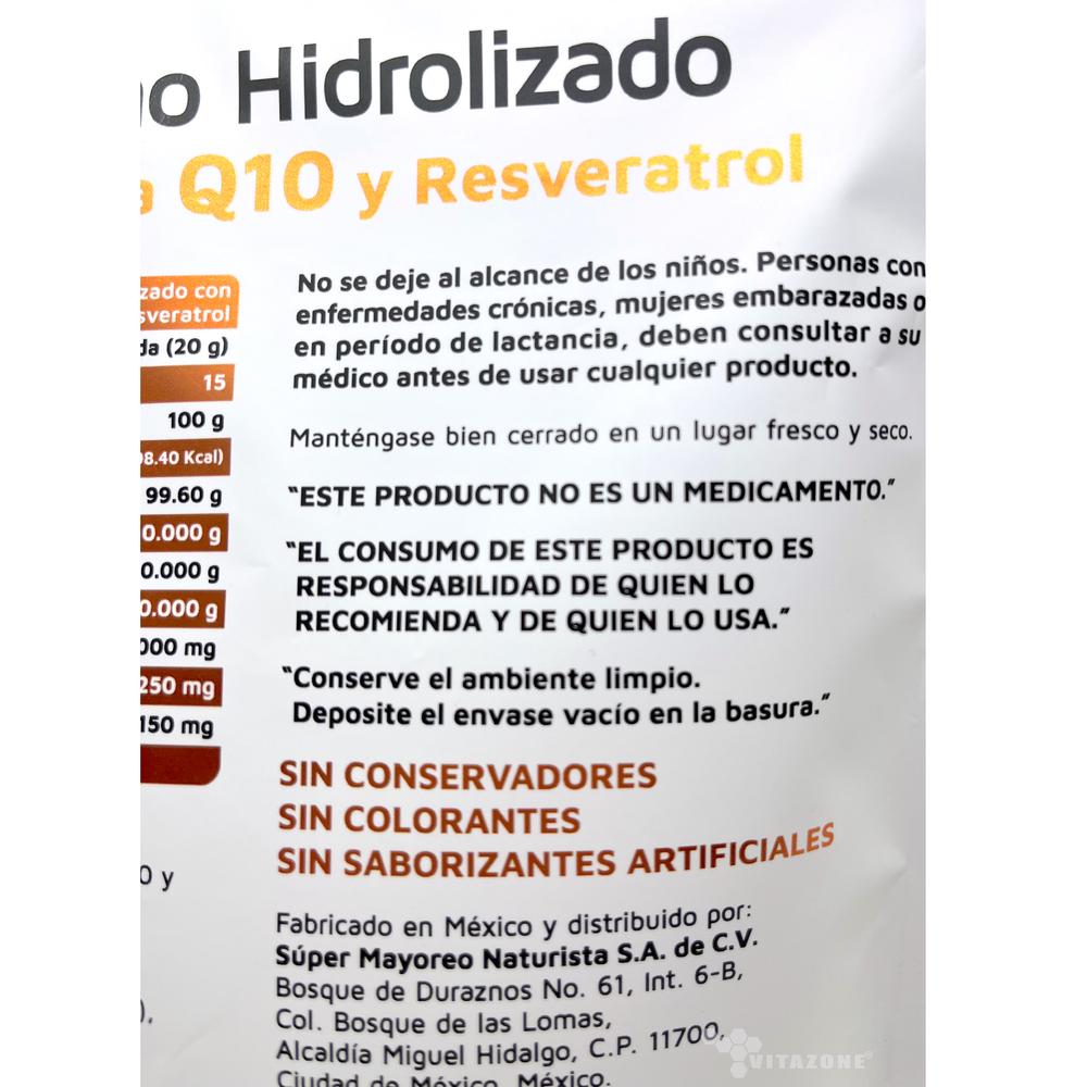 Foto 4 pulgar | Colágeno Hidrolizado Coenzima Q10 y Resveratrol Vidanat 300g